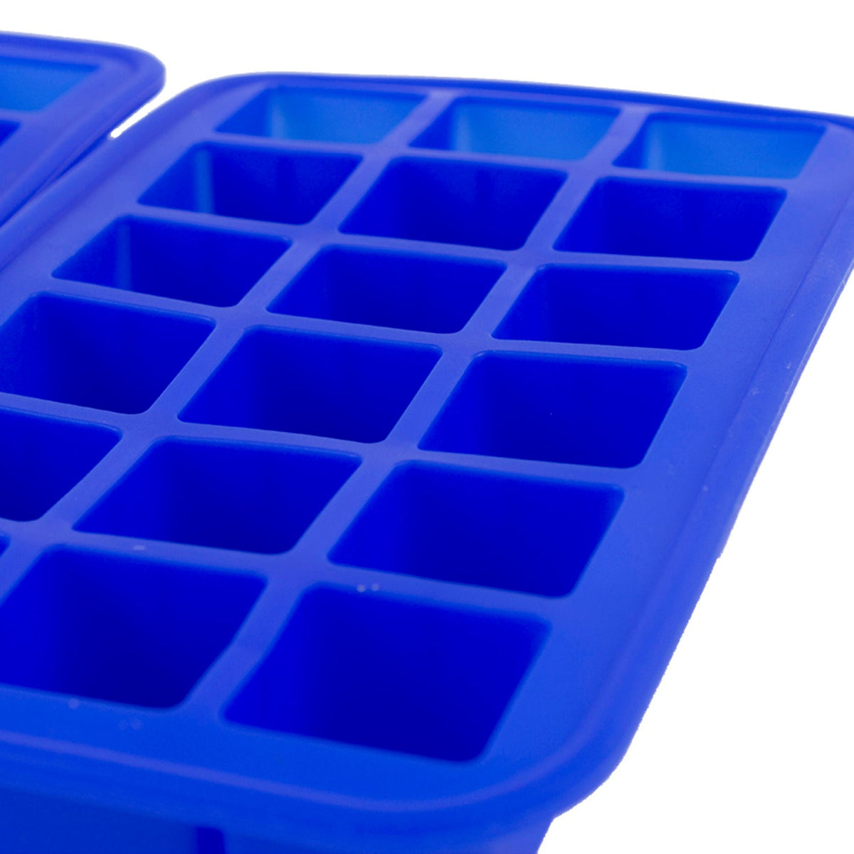 2 Silicone 18 Hole Ice Cube Freezer Trays