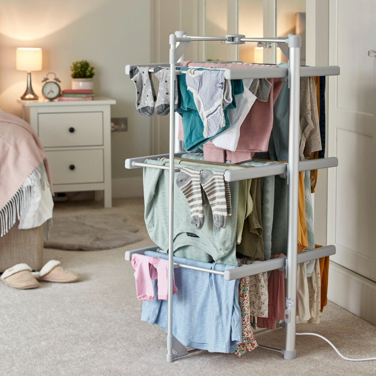 Dry:Soon Mini 3-Tier Heated Airer and Cover Bundle
