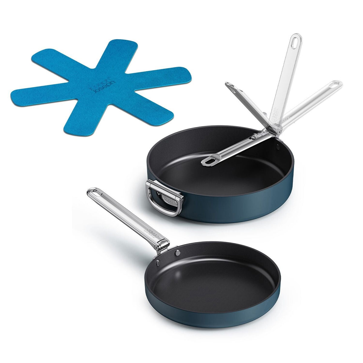Joseph Joseph Space 2 Piece Frying Pan Set with Folding Handles
