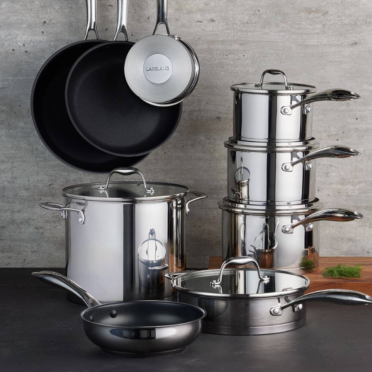 Lakeland 24cm Stainless Steel Frying Pan