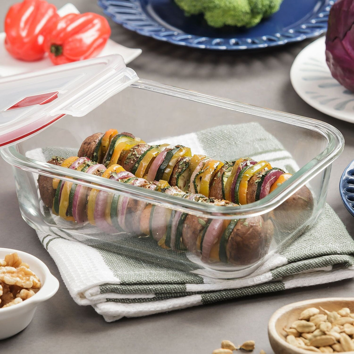 Cook & Eat Rectangle Glass Container 1.1L