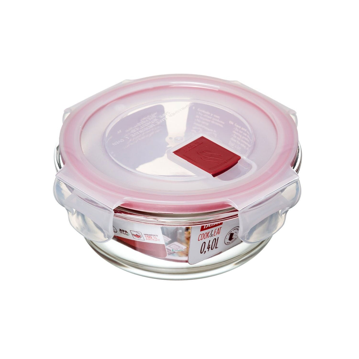 Cook & Eat Round Glass Container 0.4L