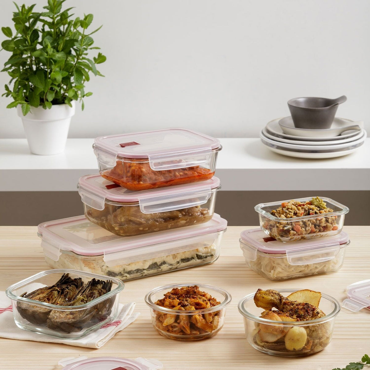 Cook & Eat Round Glass Container 0.4L