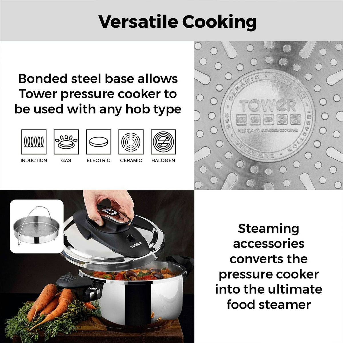 Tower One-Touch Ultima 4L Pressure Cooker T920002