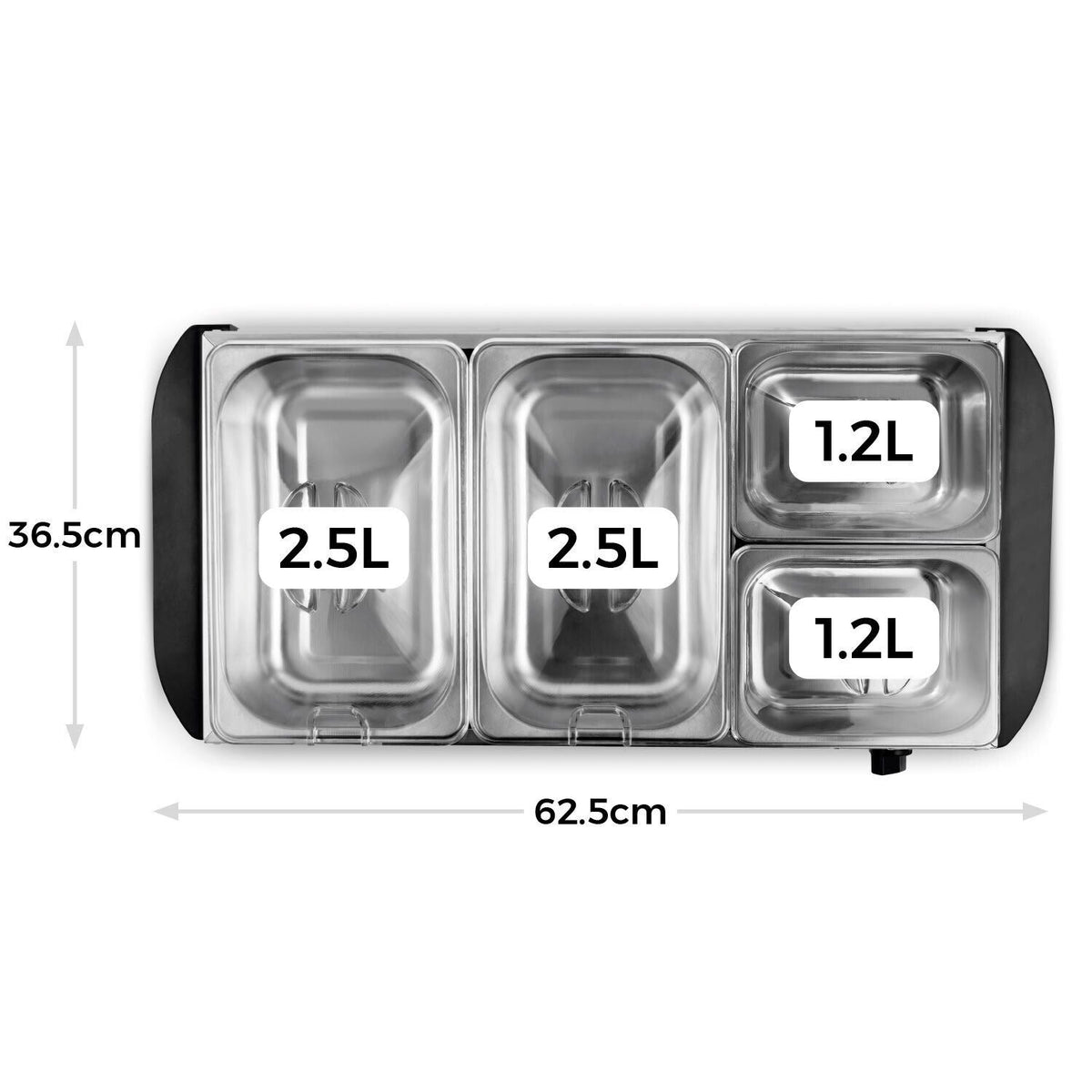 Tower Buffet Server 2 x 2.5L and 2 x 1.2L T16151