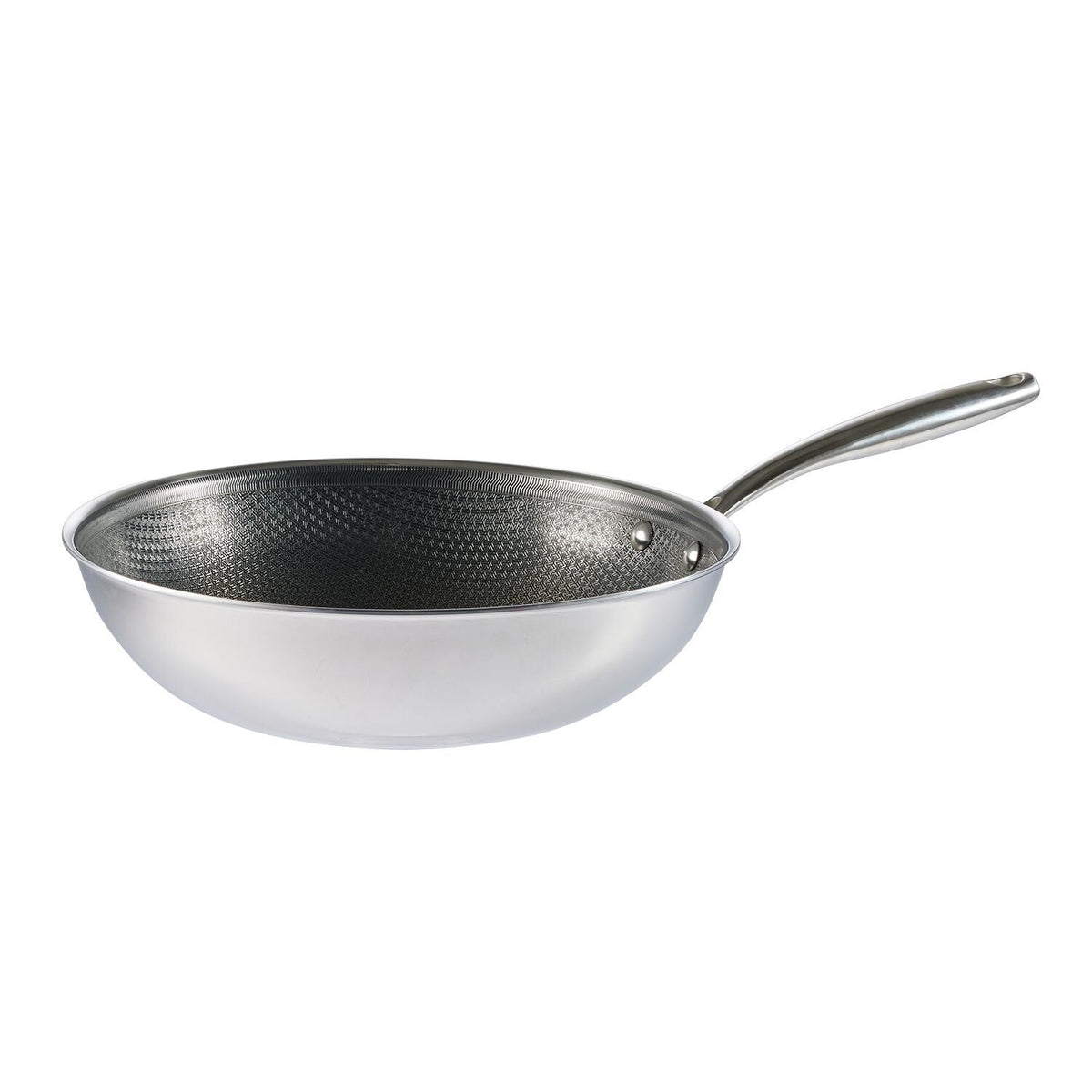 Lakeland Tri-Clad 28cm Wok with Glass Lid