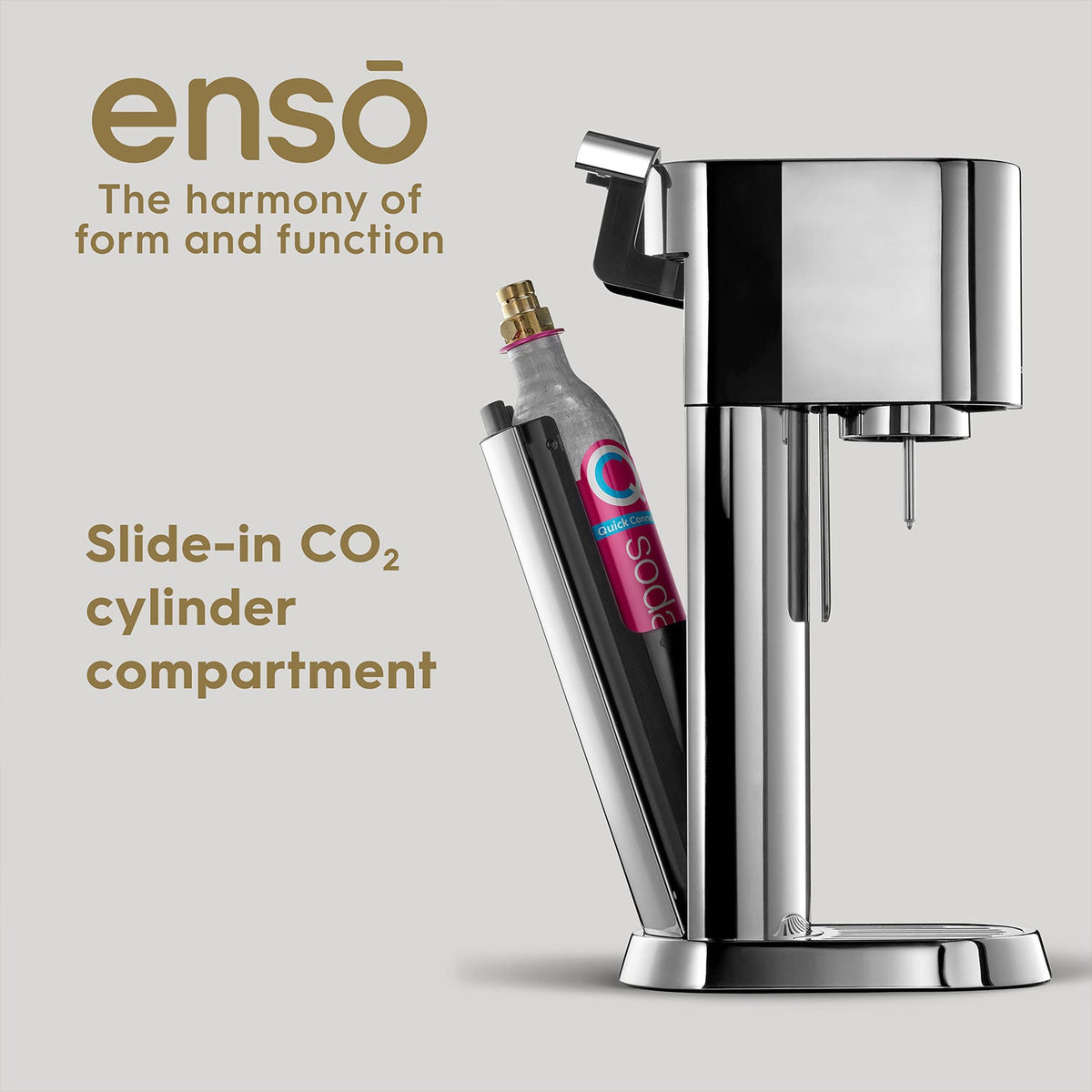 SodaStream Enso Stainless Steel Sparkling Drinks Maker