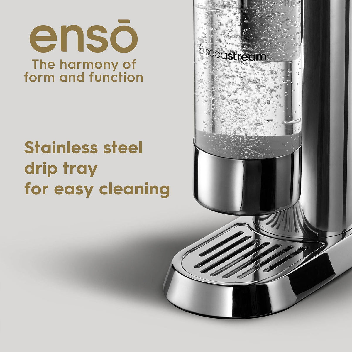 SodaStream Enso Stainless Steel Sparkling Drinks Maker
