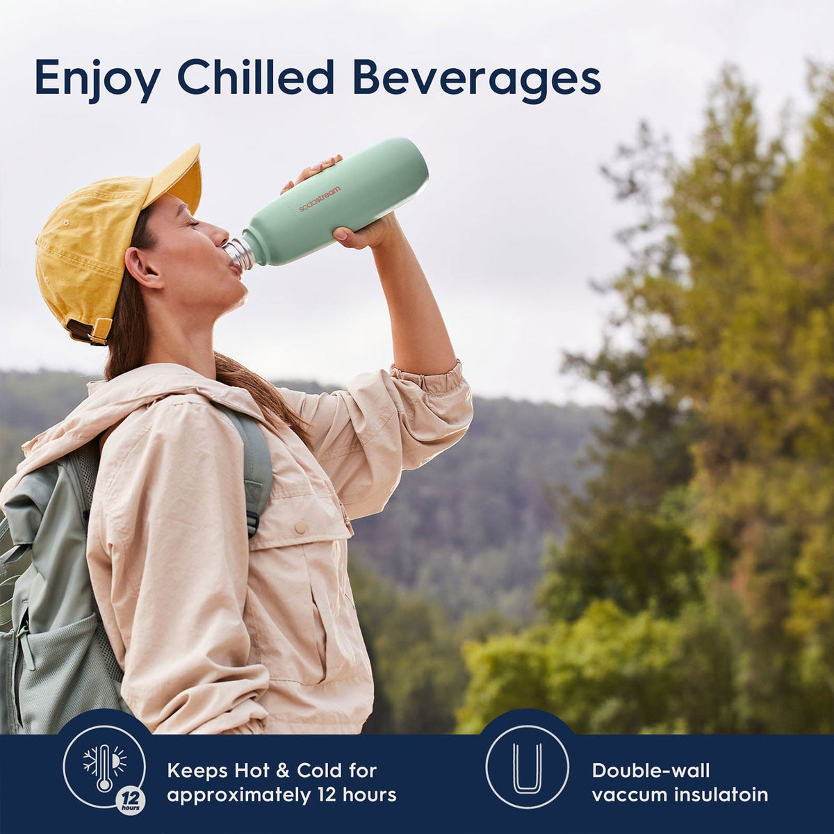 SodaStream Fizz & Go Cool Bottle - Sand