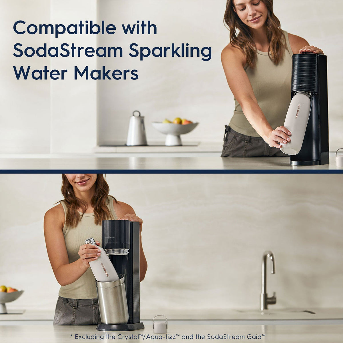 SodaStream Fizz & Go Cool Bottle - Sand