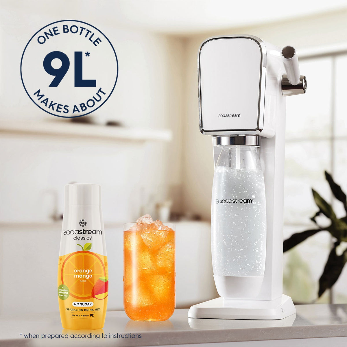 SodaStream Classics Zero Orange Mango Sparkling Drink Mix 440ml