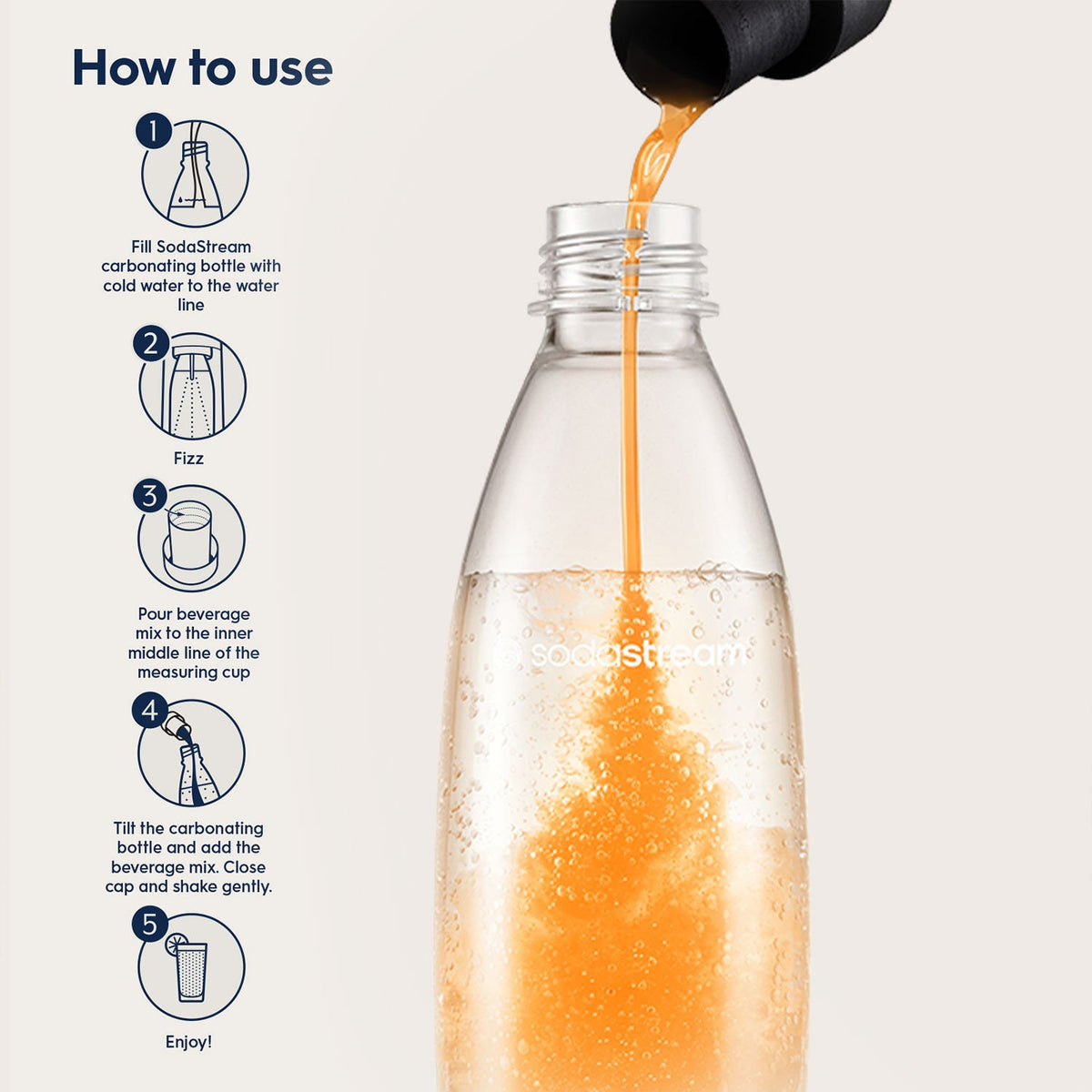 SodaStream Classics Zero Orange Mango Sparkling Drink Mix 440ml