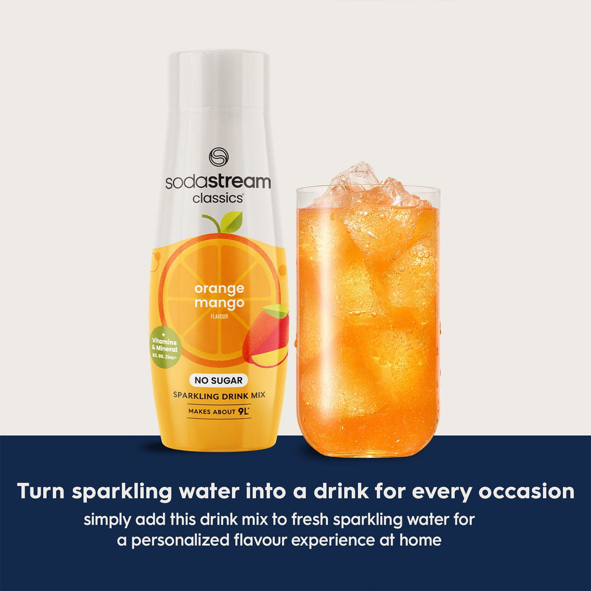 SodaStream Classics Zero Orange Mango Sparkling Drink Mix 440ml