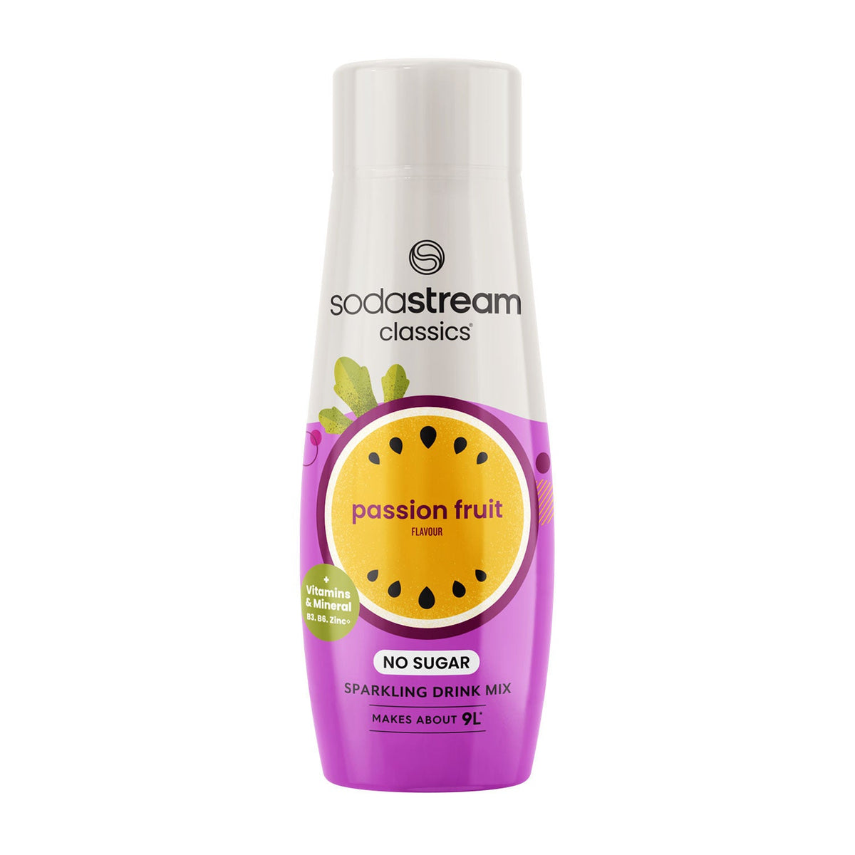 SodaStream Classics Passionfruit Zero Sparkling Drink Mix 440ml