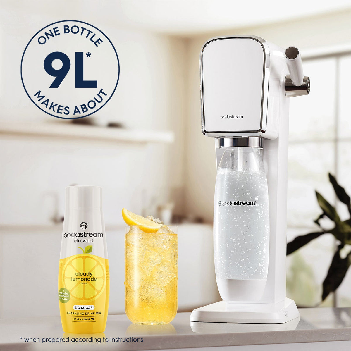 SodaStream Classics Zero Cloudy Lemonade Sparkling Drink Mix 440ml