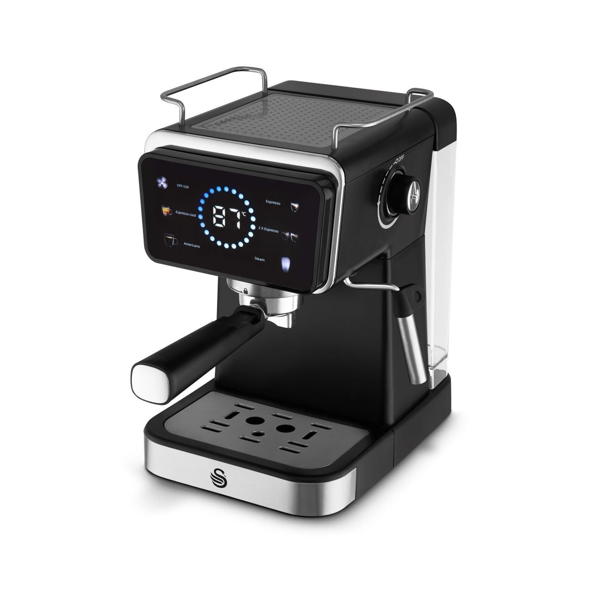 Swan Digital Coffee Machine with Milk Frother