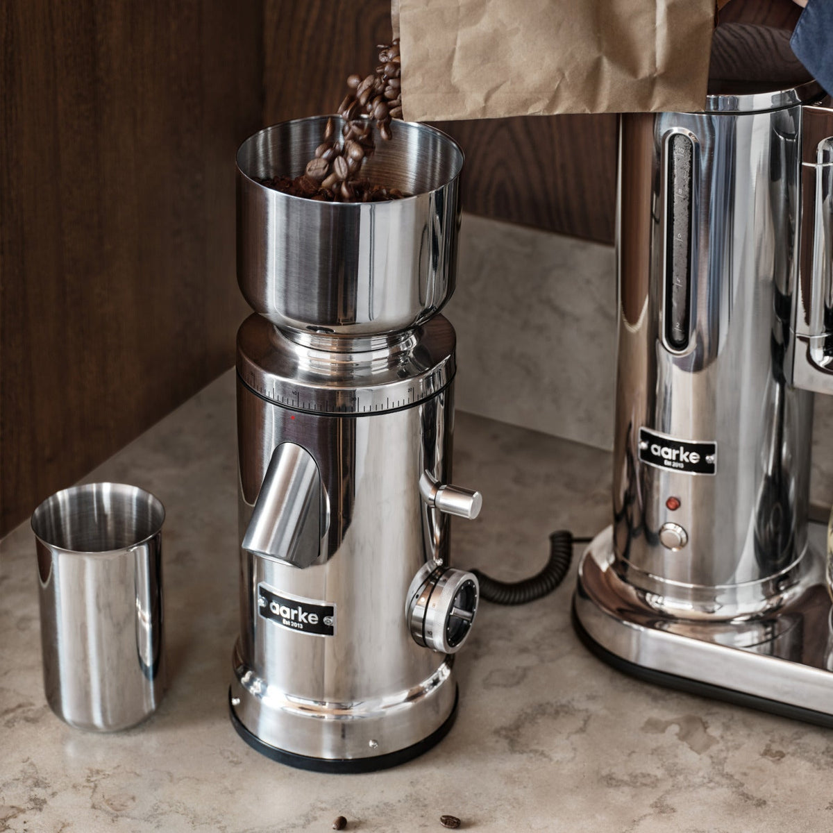 Aarke Stainless Steel Coffee Grinder
