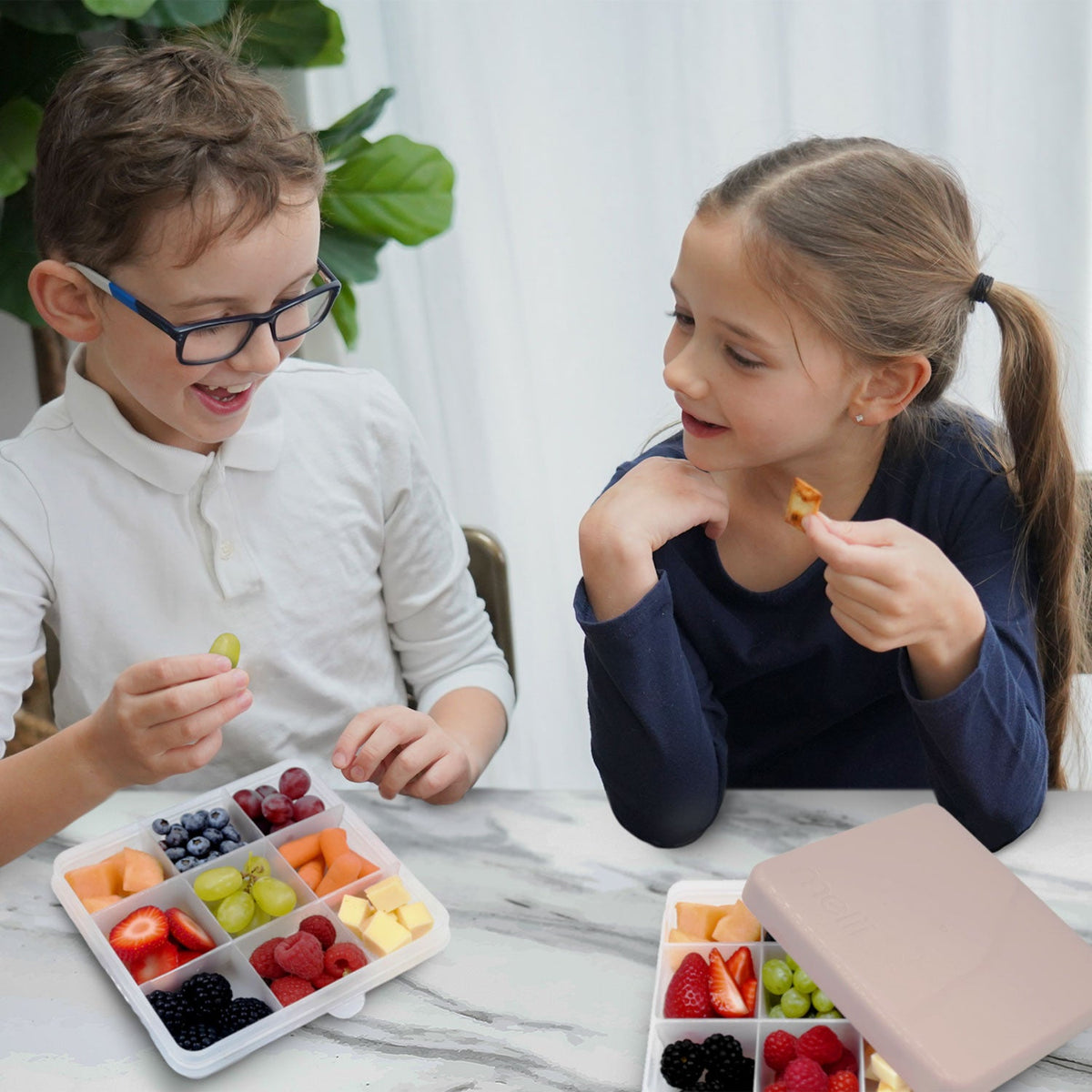 Melii Snackle Box Lunch with 9 Compartments - Wisteria