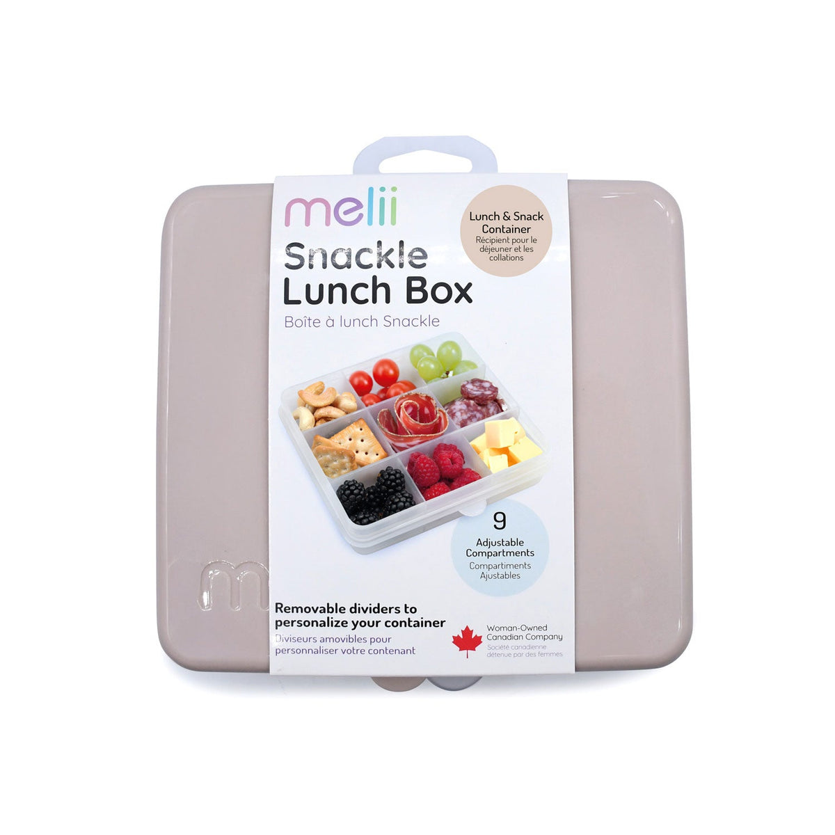 Melii Snackle Box Lunch with 9 Compartments - Oatmilk