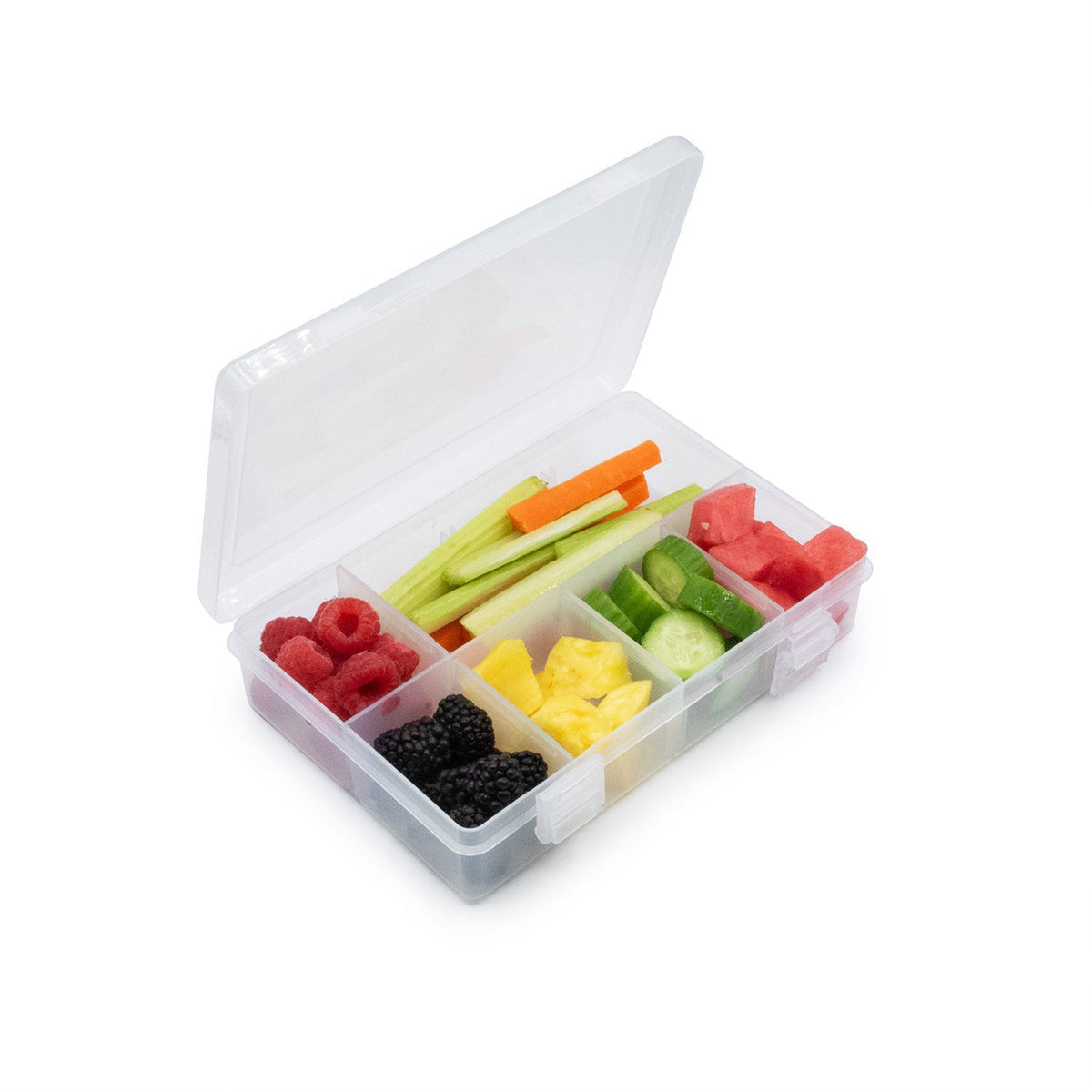 Melii Snackle Box with 8 Compartments - Clear