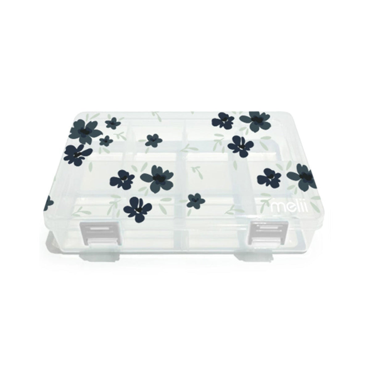 Melii Snackle Box with 8 Compartment – Flower Print