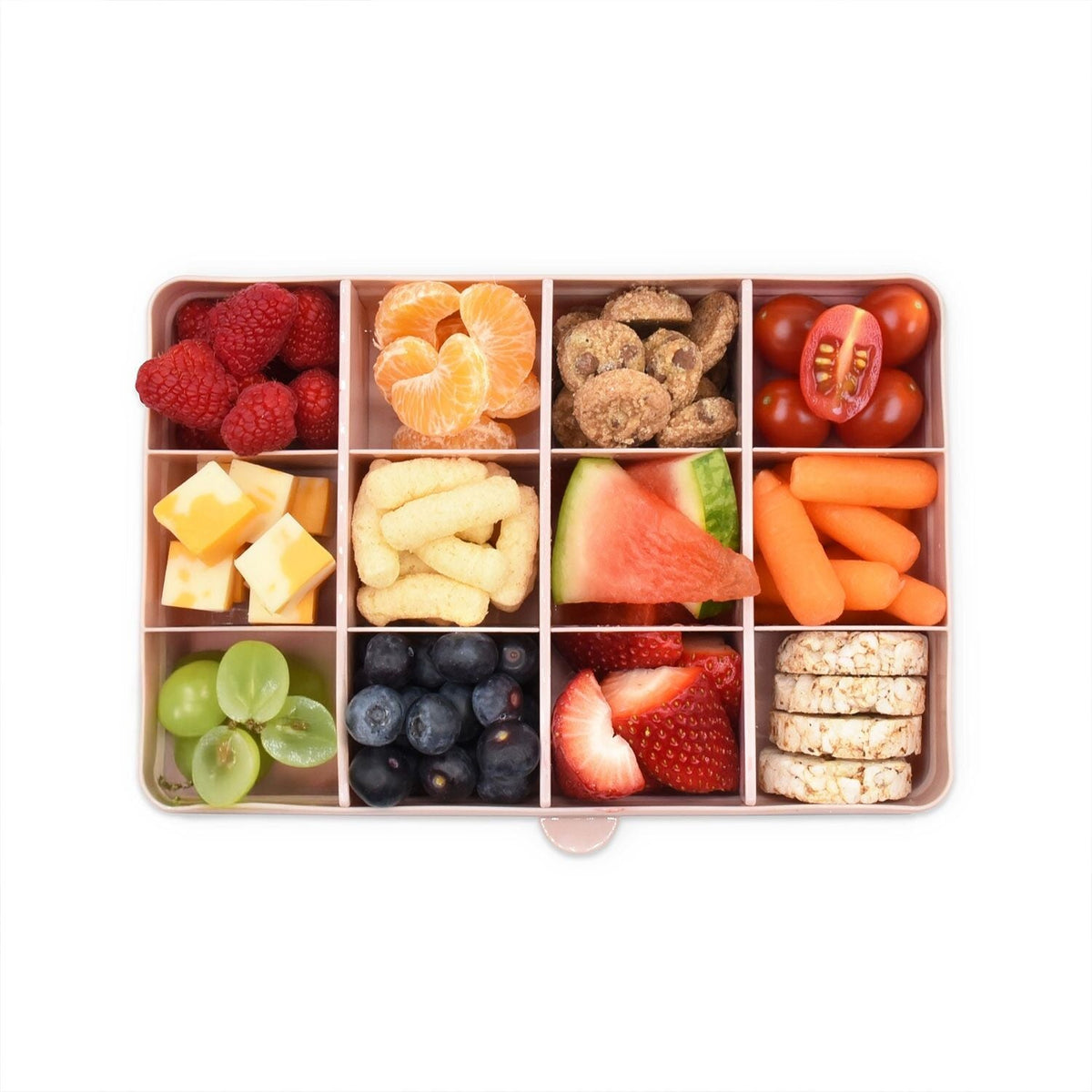 Melii Snackle Box Regular with 12 Compartments - Pink