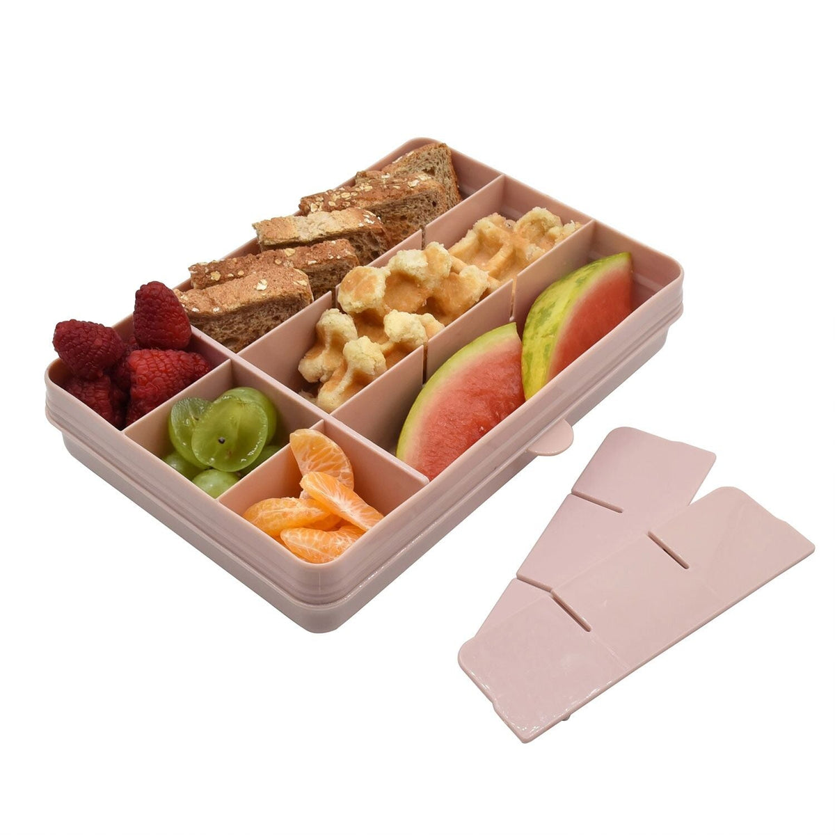 Melii Snackle Box Regular with 12 Compartments - Pink