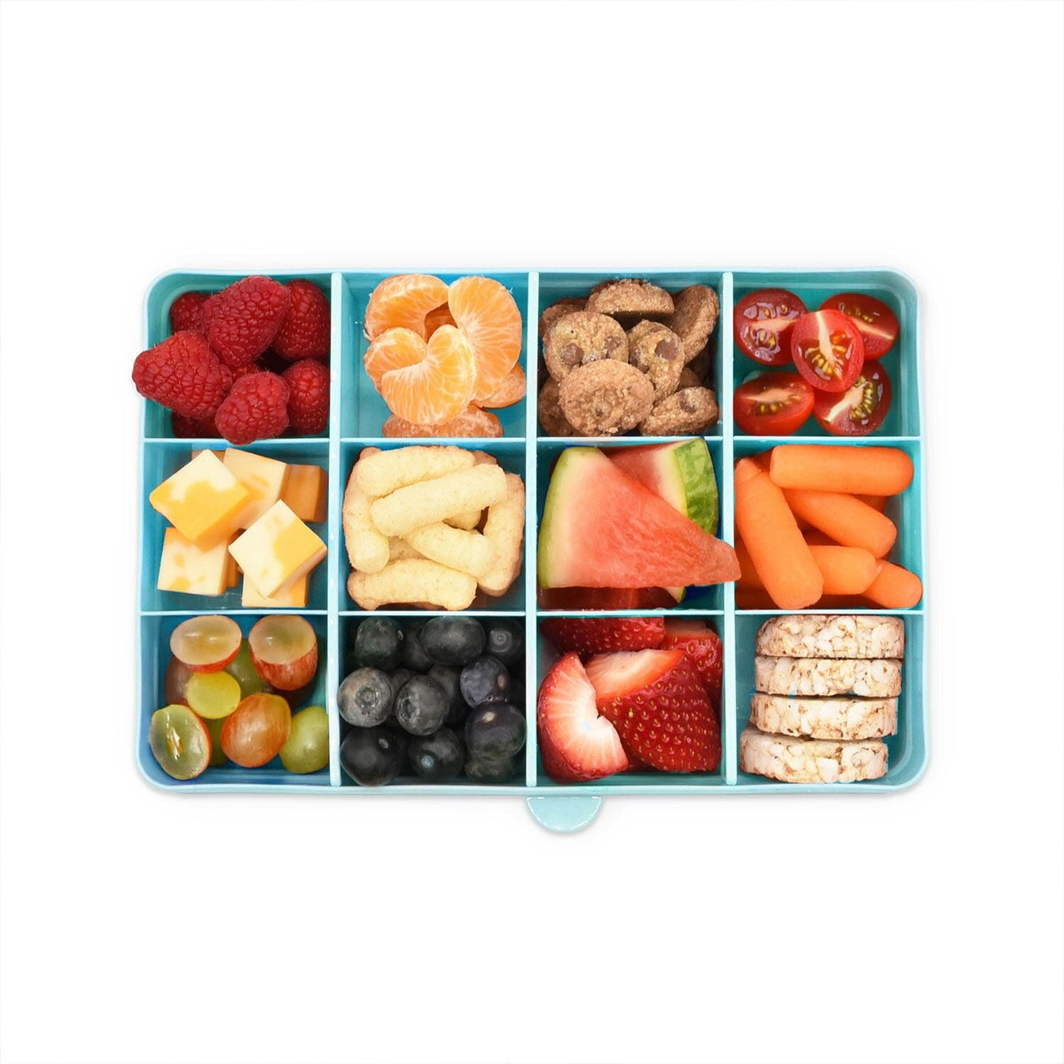 Melii Snackle Box Regular with 12 Compartments - Blue