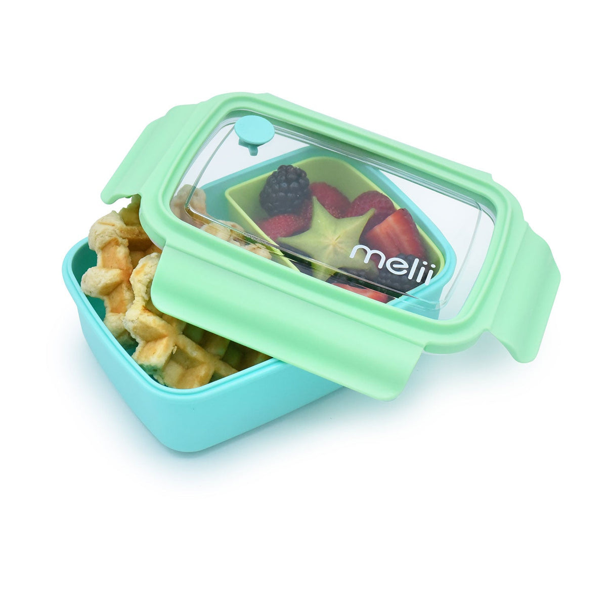 Melii Bento Box with Removable Compartment 880ml - Blue
