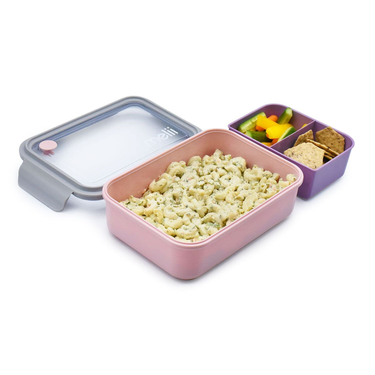 Melii Bento Box with Removable Compartment 1250ml - Pink