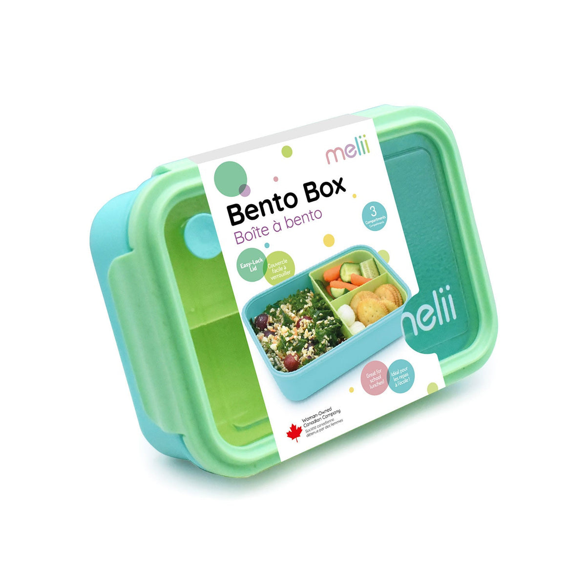 Melii Bento Box with Removable Compartment 1250ml - Blue