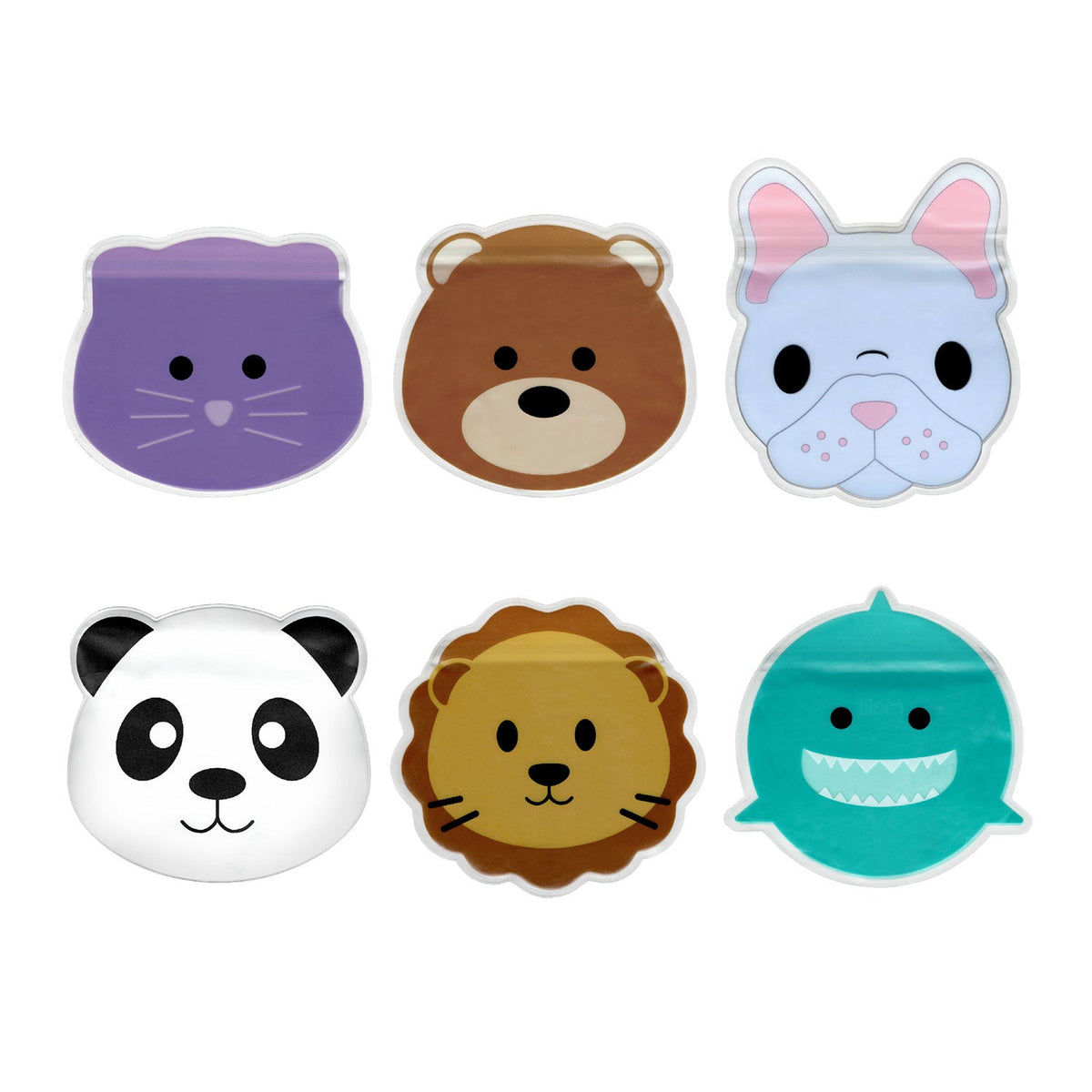 Melii PEVA Reusable Snack Animal Bags – Pack of 6