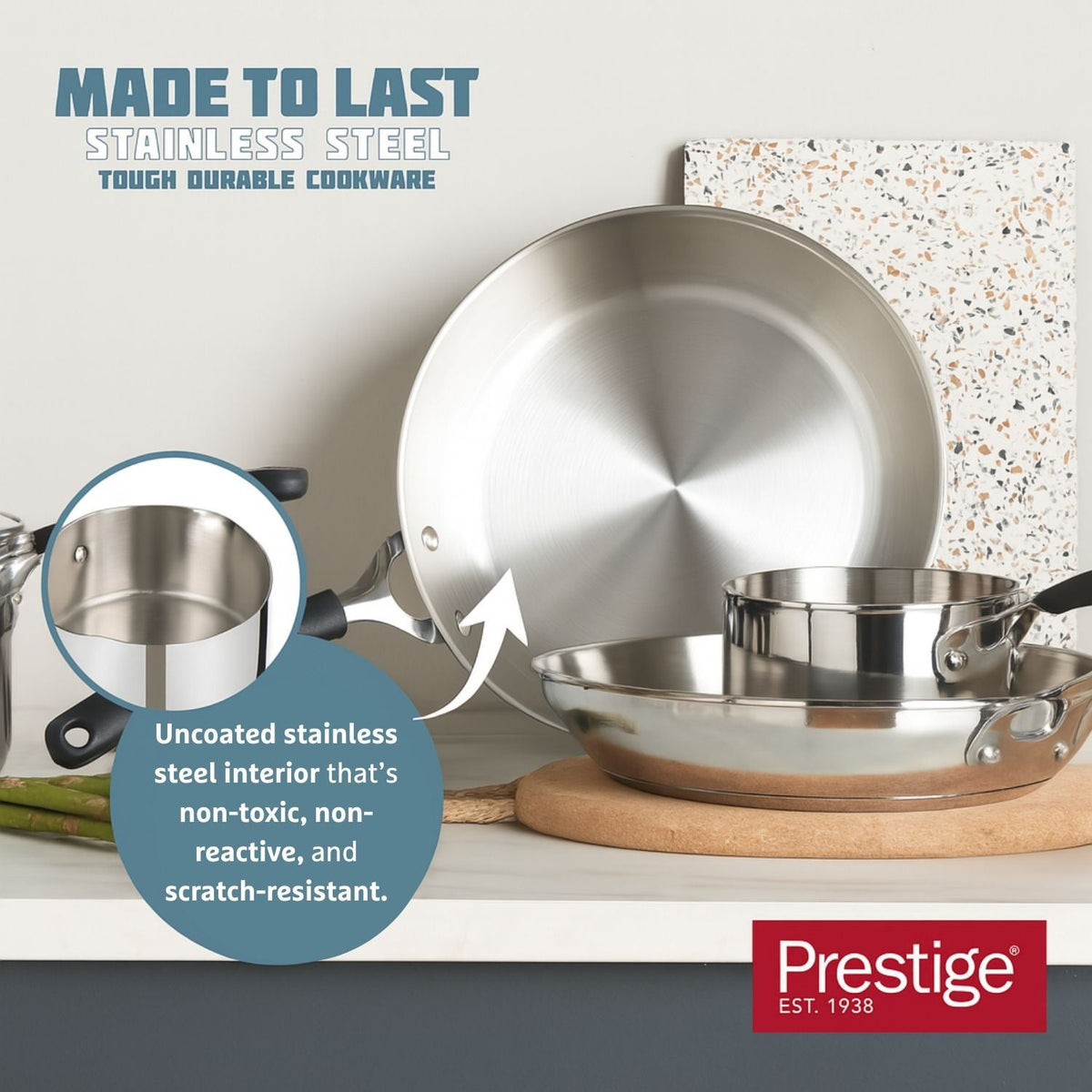 Prestige Made to Last Frying Pan 21cm
