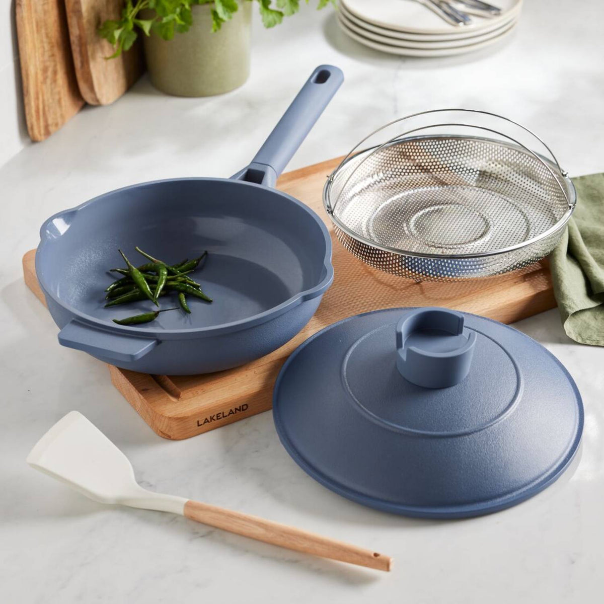 Lakeland 8-in-1 Only Pan – Steel Blue