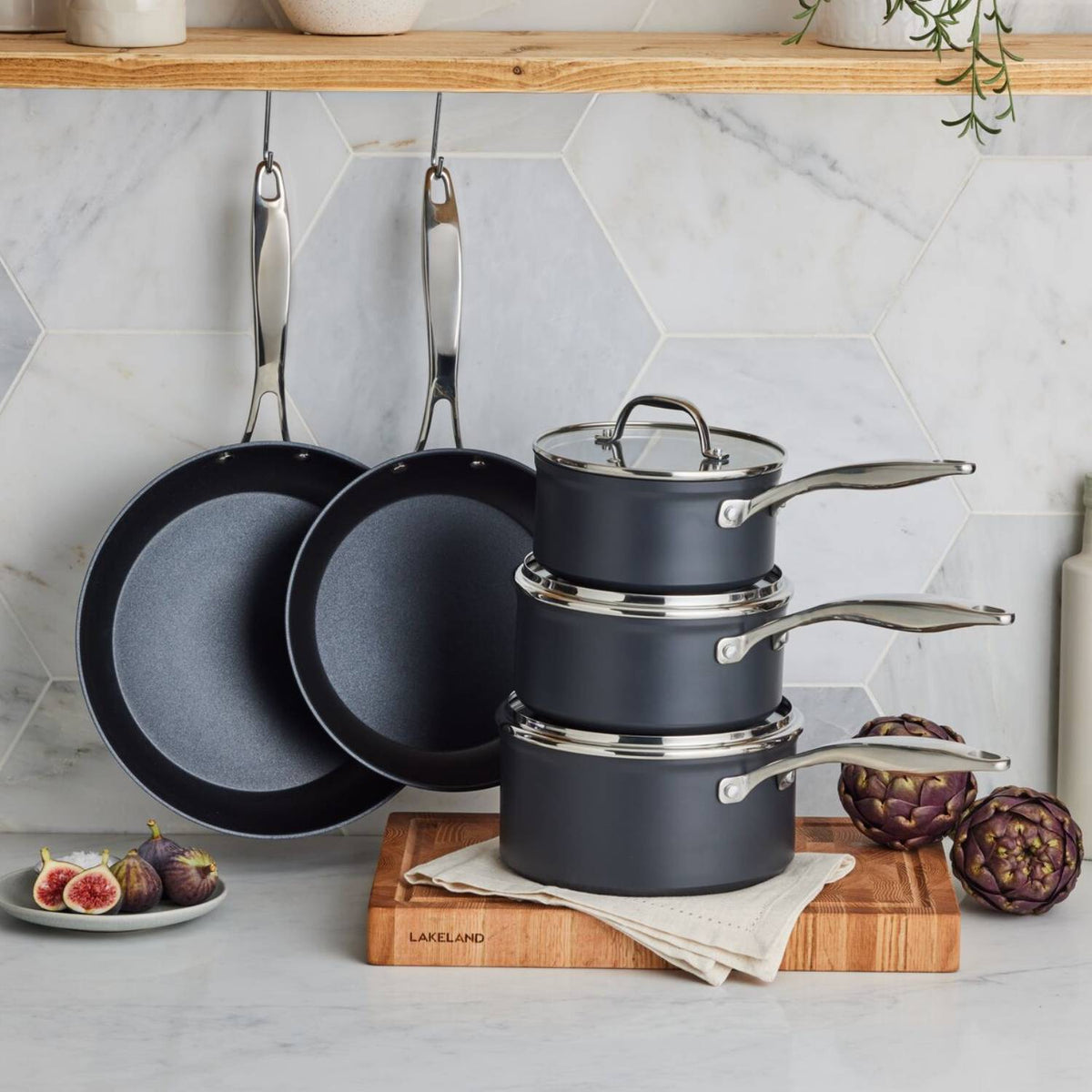 Lakeland Hard Anodised 5-Piece Set