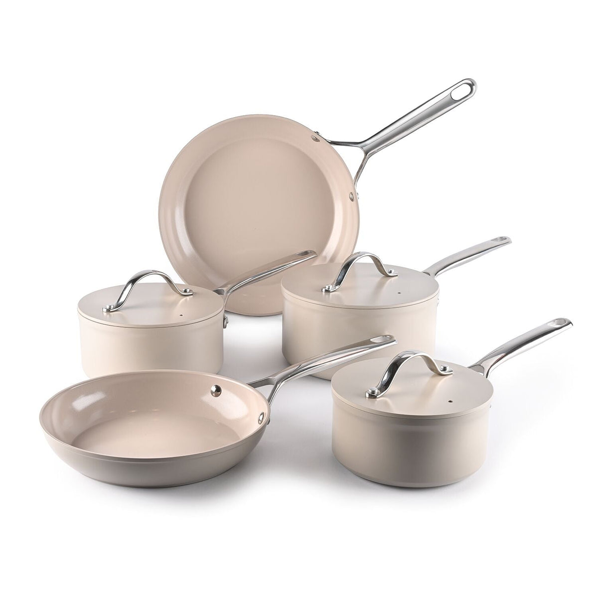 Lakeland Oslo 5-Piece Cookware Set - Sandstone