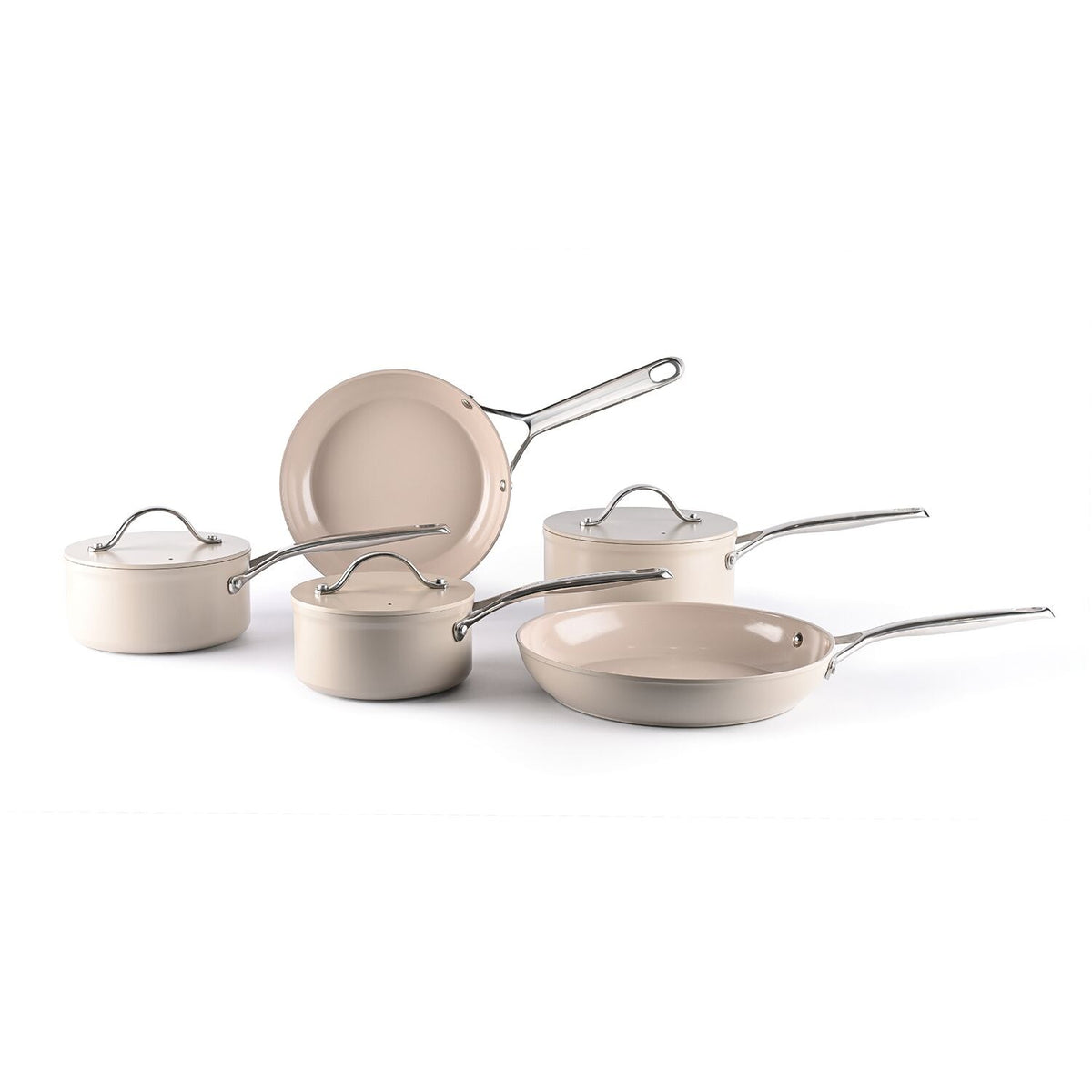 Lakeland Oslo 5-Piece Cookware Set - Sandstone