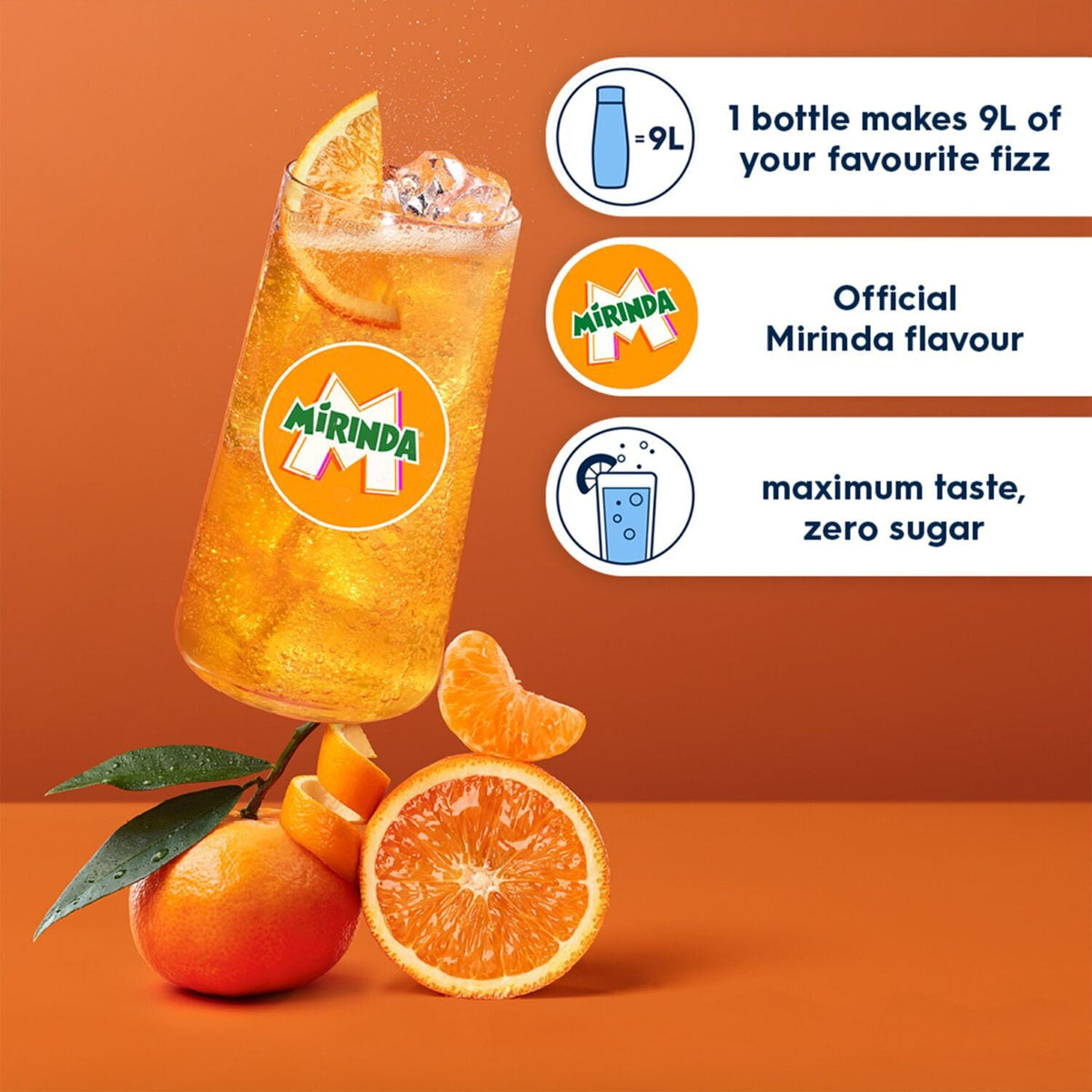 Sodastream Diet Mirinda® Orange Syrup Drink Mix - 440ml