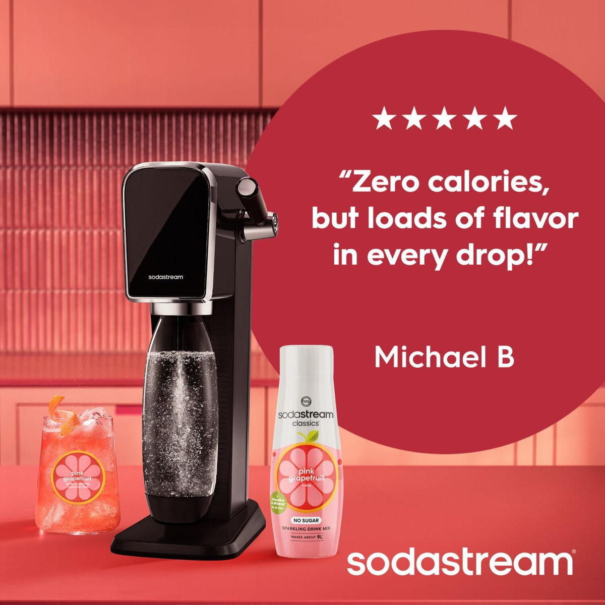 SodaStream Zero Pink Grapefruit 440ml