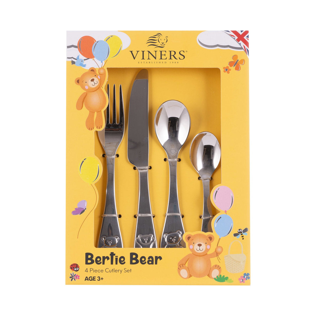 Viners 4-Piece Kids Cutlery Set - Bertie