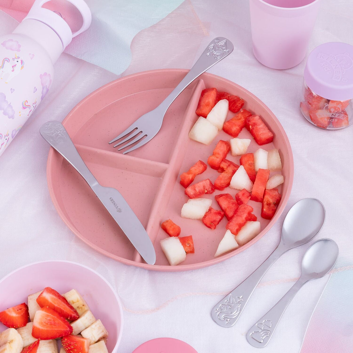 Viners 4-Piece Kids Cutlery Set - Believe
