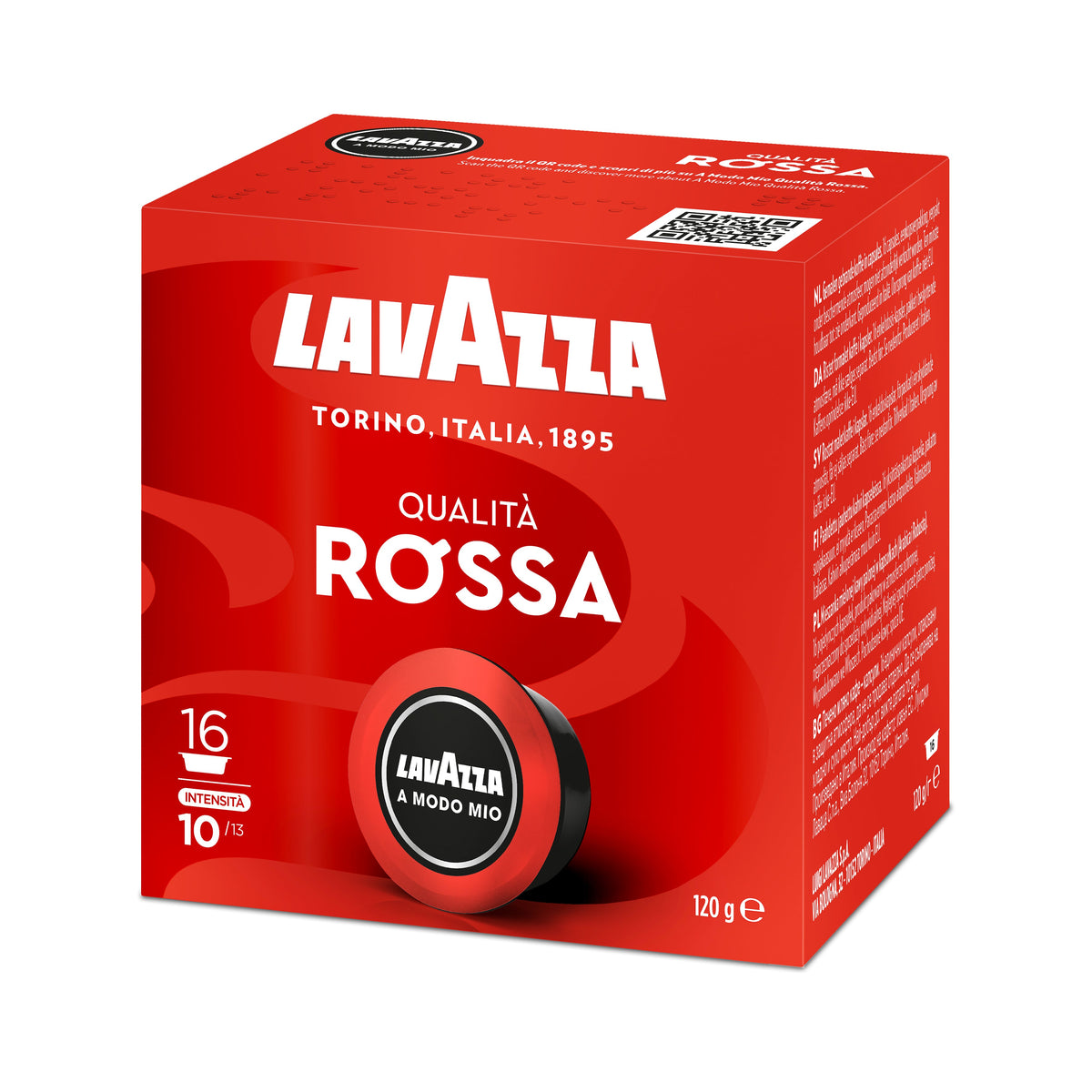 16 Lavazza A Modo Mio Qualità Rossa Plastic Capsules