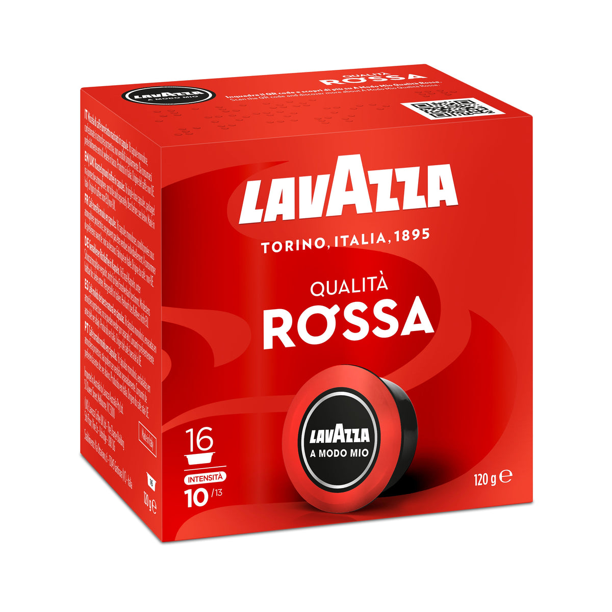 16 Lavazza A Modo Mio Qualità Rossa Plastic Capsules