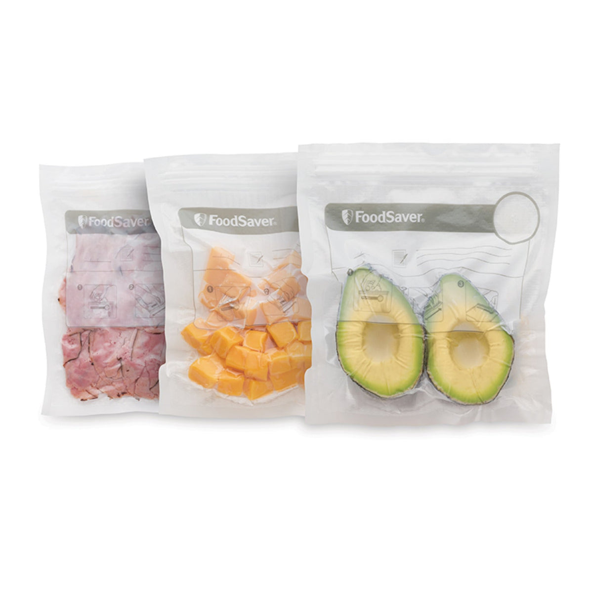 FoodSaver Small Fresh Zipper Bags 26 x 950ml