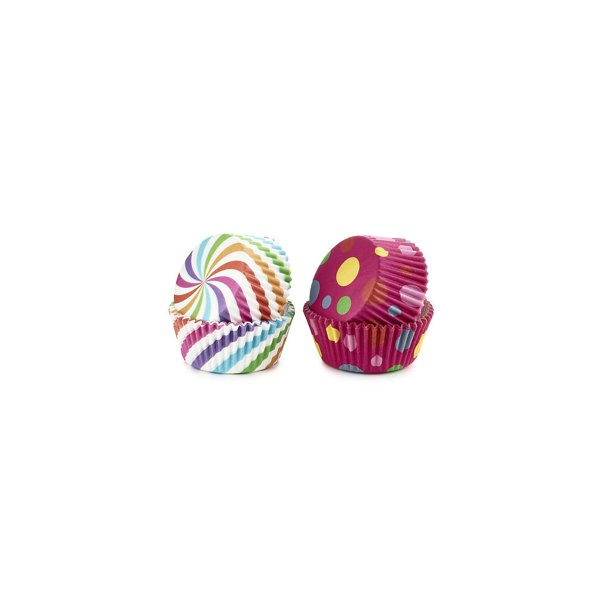 Swirls and Spots Greaseproof Cupcake Cases 80 Pack