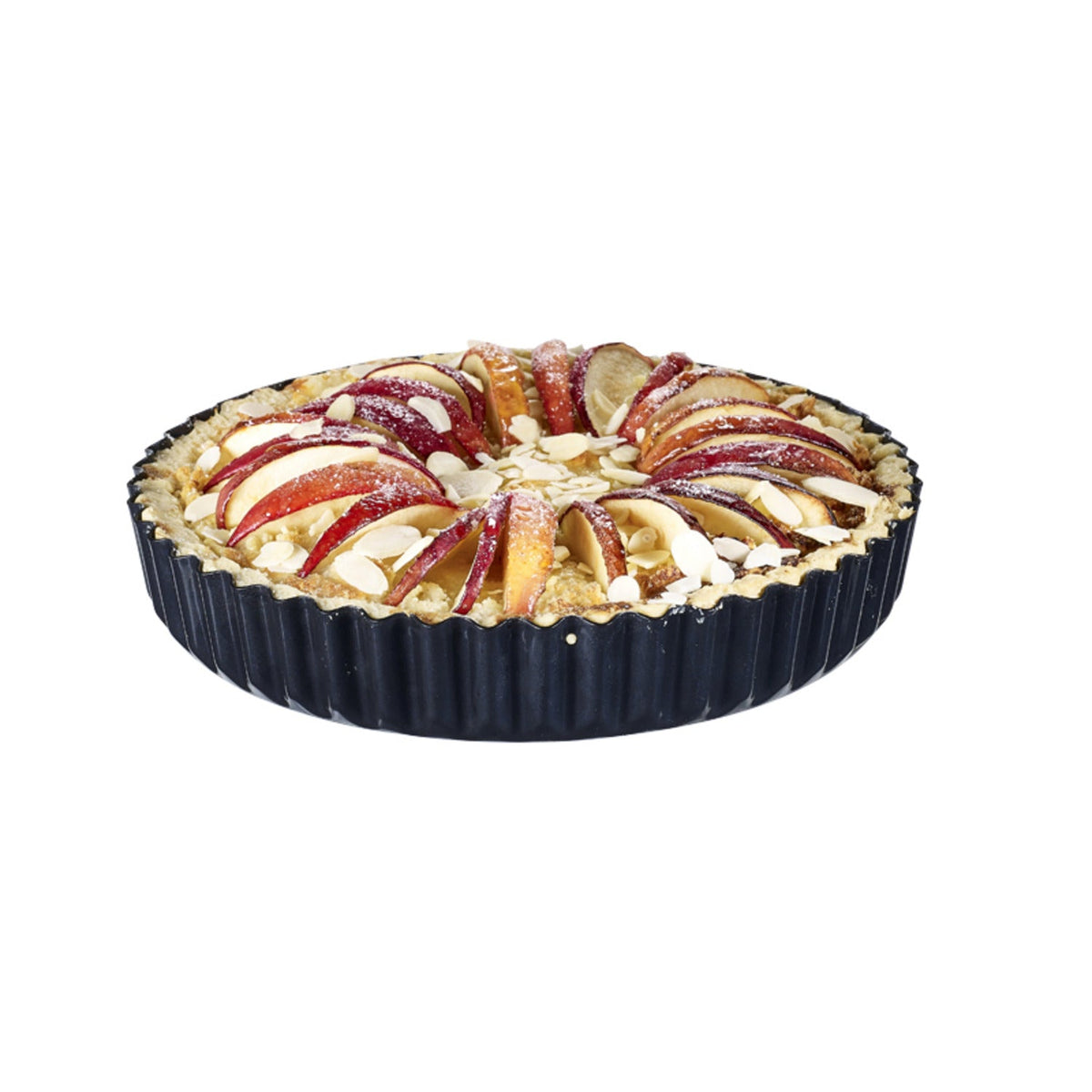 23cm Enamel Base Loose-Based Round Tart Tin