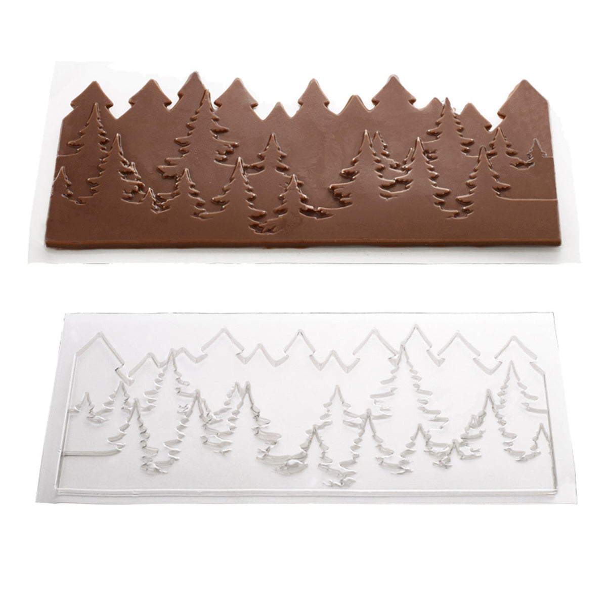 Pine Trees Skyline Chocolate Mould 27 x 13cm