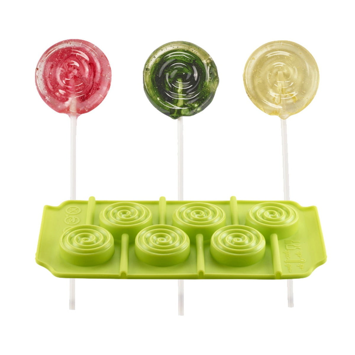 6-Hole Silicone Whirly Lolly Pop Mould