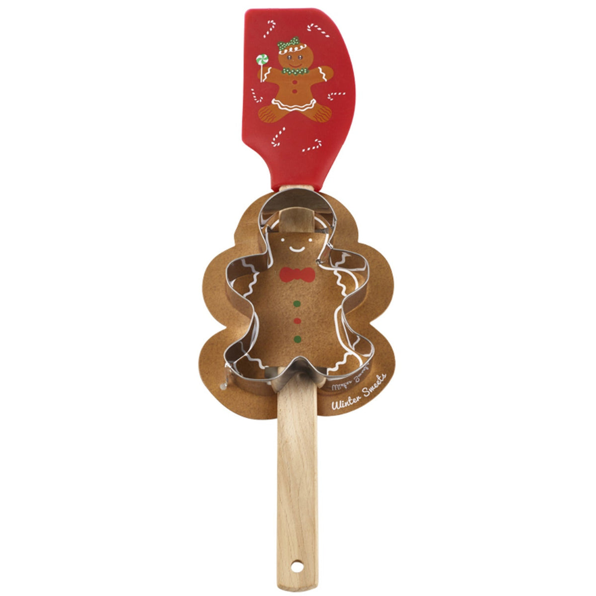 Gingerbread Man Spatula and Cookie Cutter Set