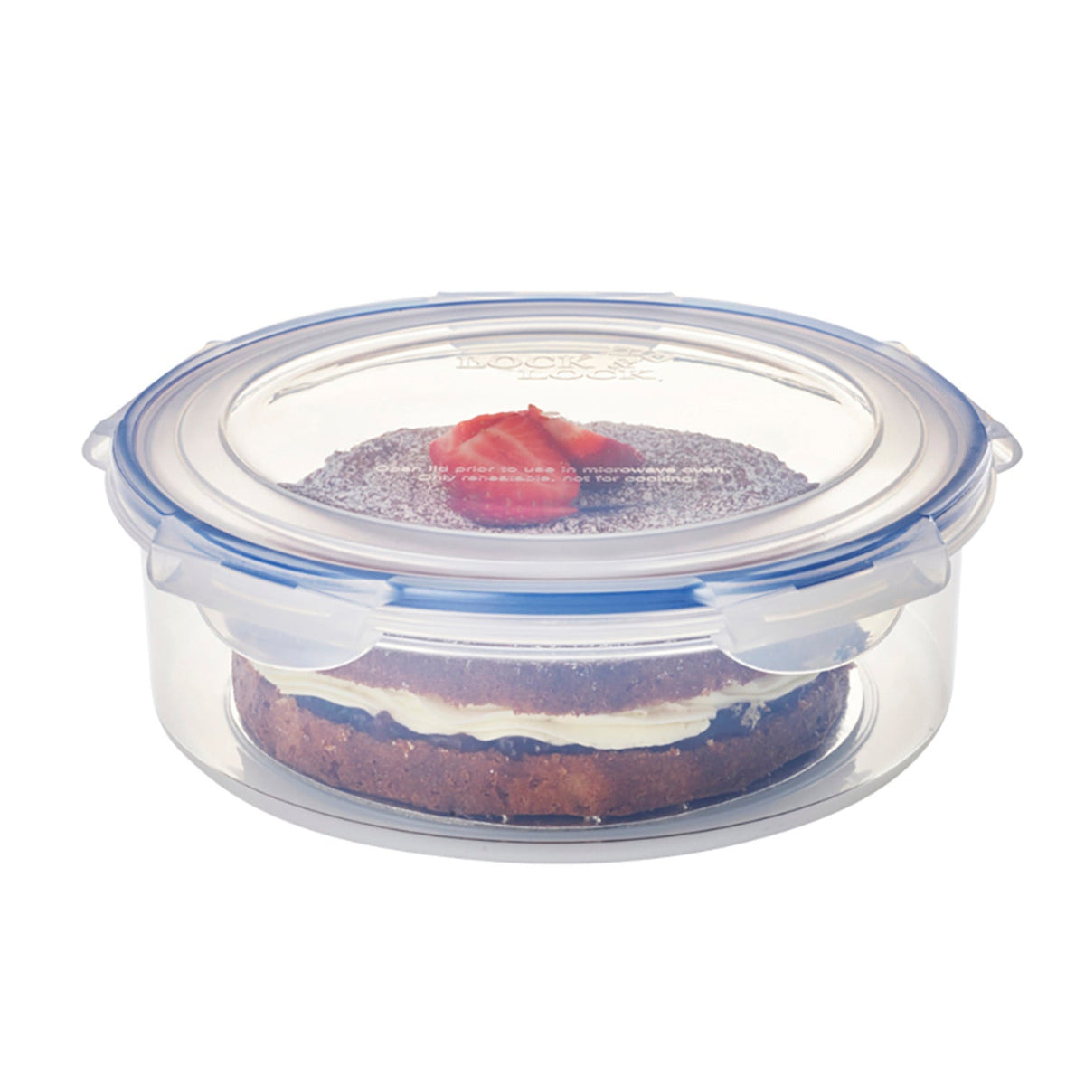 LocknLock Round Cake Carrier & Food Storage Container – 25cm Dia.